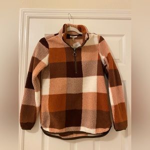 Fuzzy Quarter Zip Pullover